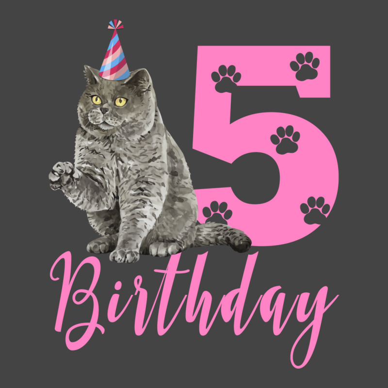 Happy Birthday 5th Cute Birthday British Shorthair Basic T-shirt | Artistshot