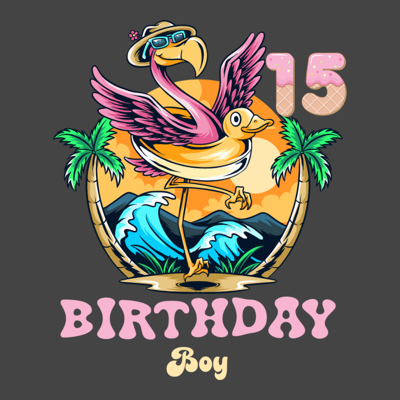 Cute Flamingo 15th Birthday Boy Vintage Basic T-shirt | Artistshot