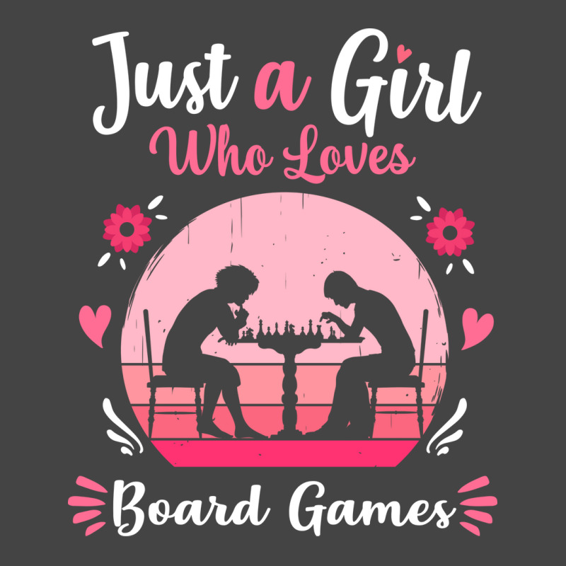 Just A Girl Who Loves Board Games Pink Retro Vinta Basic T-shirt | Artistshot