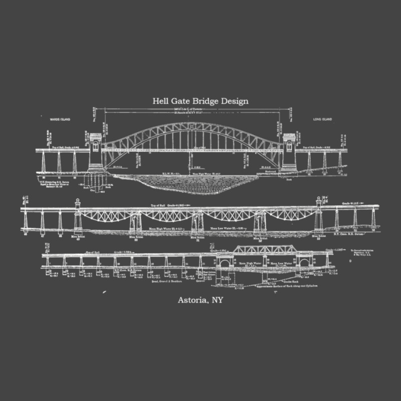 Astoria Hell Gate Bridge Design Basic T-shirt by doonankettt | Artistshot