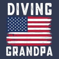 Diving Grandpa American Flag July 4th Hippie Basic T-shirt | Artistshot