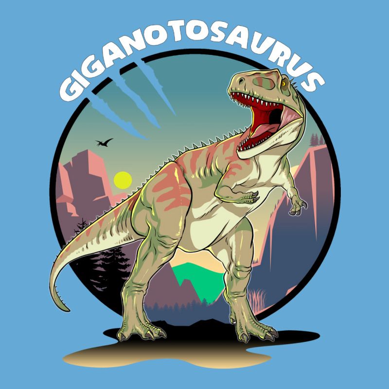 Giganotosaurus Dinosaur Design With Background Coo Basic T-shirt | Artistshot