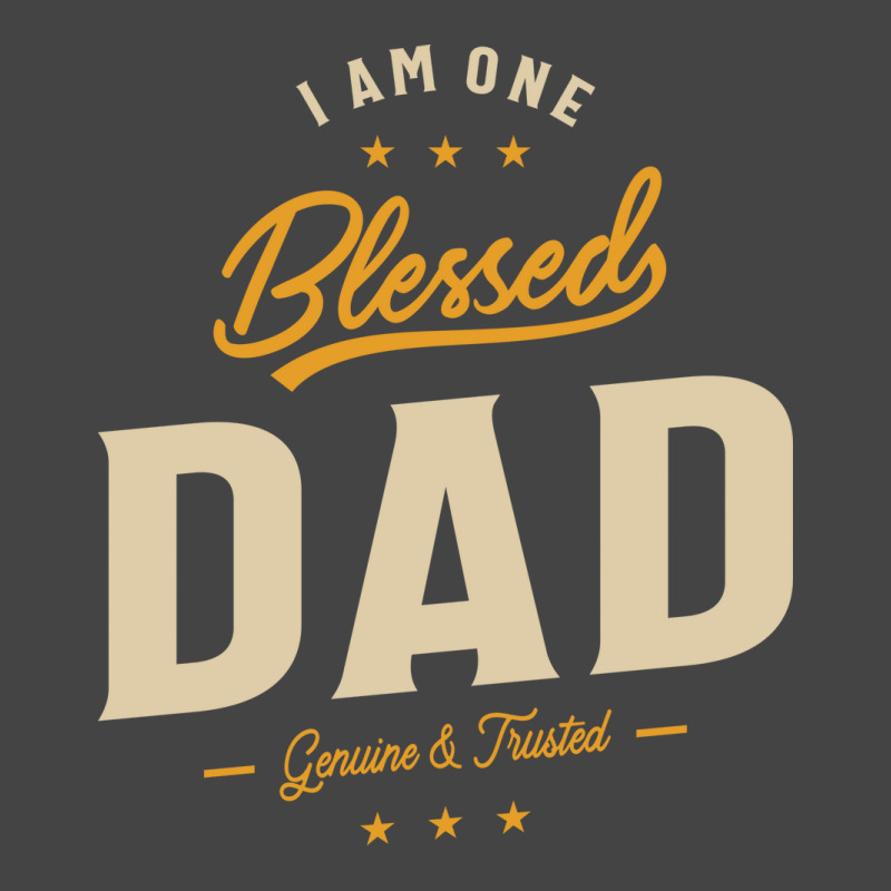 I Am One Blessed Dad Funny Ather Grandpa Hippie Basic T-shirt | Artistshot