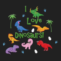 I Love Cute Dinosaurs Hipster Basic T-shirt | Artistshot