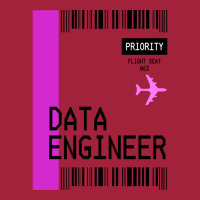 Plane Ticket Pocket Design Data Engineer Retro Basic T-shirt | Artistshot