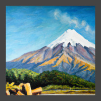 Taranaki Sunrise In Winter   2022 New Zealand Prin Basic T-shirt | Artistshot