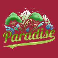 Paradise With Trees And Mountains For Earth Day St Basic T-shirt | Artistshot