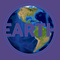 Planet Earth With America Gift Space Idea Aestheti Basic T-shirt | Artistshot