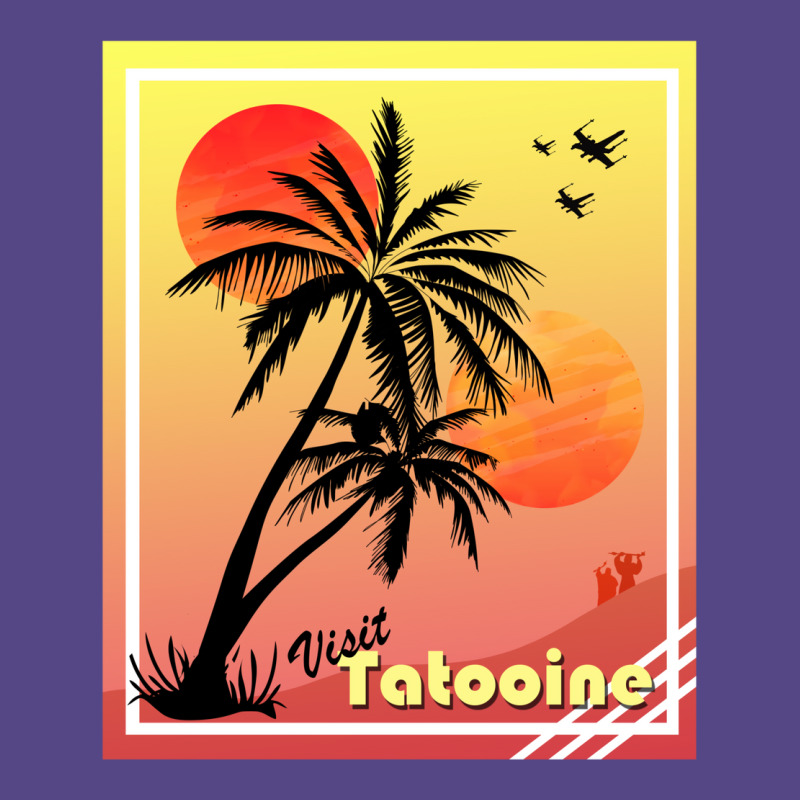 Tatooine Cool Funny Summer Sunset Tropical Poster Basic T-shirt | Artistshot