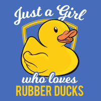 Rubber Duck Just A Girl Who Loves Rubber Ducks Red Basic T-shirt | Artistshot