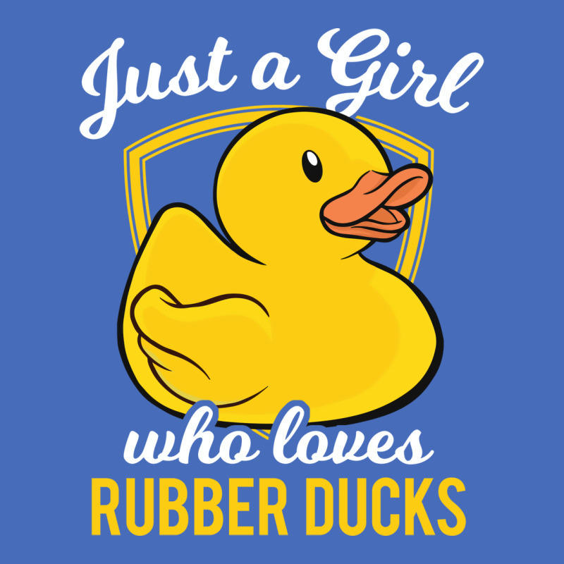 Rubber Duck Just A Girl Who Loves Rubber Ducks Red Basic T-shirt by atitikanokok | Artistshot