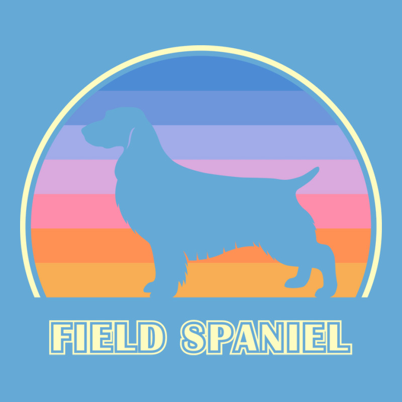 Field Spaniel Vintage Sunset Dog Cute Aesthetic Basic T-shirt by soyefkettieu | Artistshot