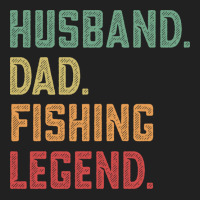 Husband Dad Fishing Legend Fisher 70s Basic T-shirt | Artistshot