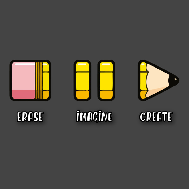 Productivity – Erase Imagine Create Basic T-shirt by wycoffyctejera6 | Artistshot