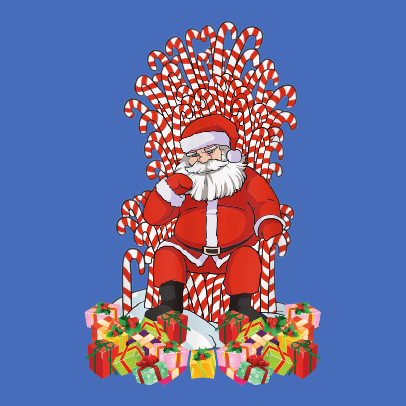 Santa Candy Cane Throne Christmas Santa Basic T-shirt | Artistshot