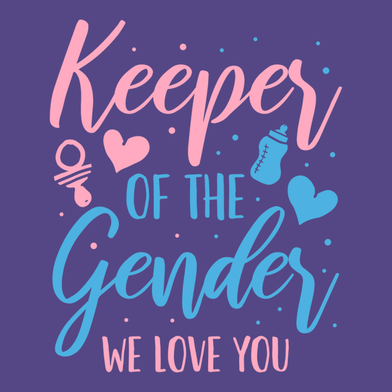 Gender Reveal Keeper Of The Gender 70s Basic T-shirt by nqwelorrivasc | Artistshot