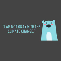 Not Okay With Climate Change Polar Bear Aesthetic Basic T-shirt | Artistshot