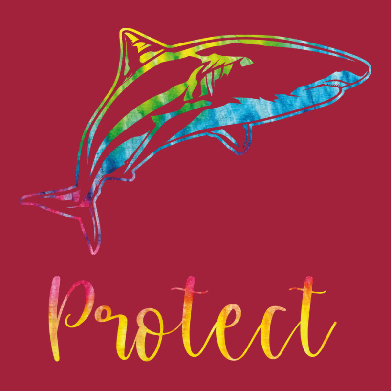 Protect Tie Dye Great White Shark Blue (1) Basic T-shirt | Artistshot