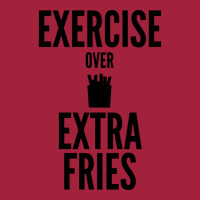 Fitness Gym Exercise Over Extra Fries Yellow Basic T-shirt | Artistshot