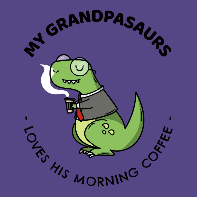 Grandpasaurs Loves His Morning Coffee Vintage Basic T-shirt by thanetsadib | Artistshot