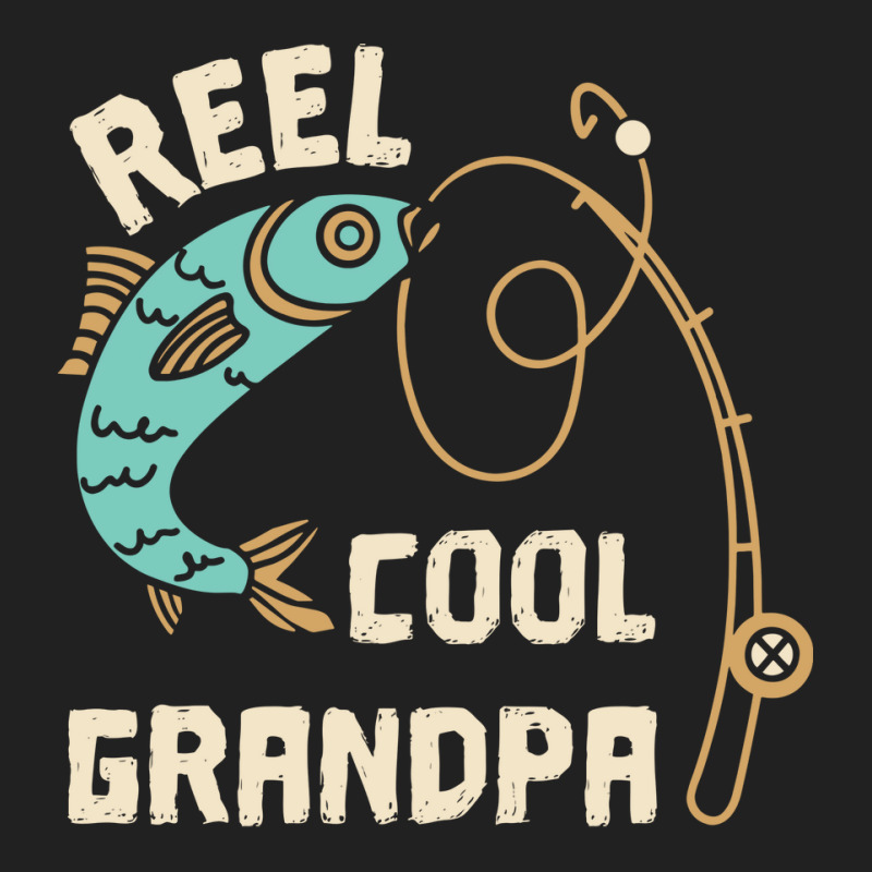 Reel Cool Grandpa Grandfather Fisher Family Fishin Basic T-shirt | Artistshot