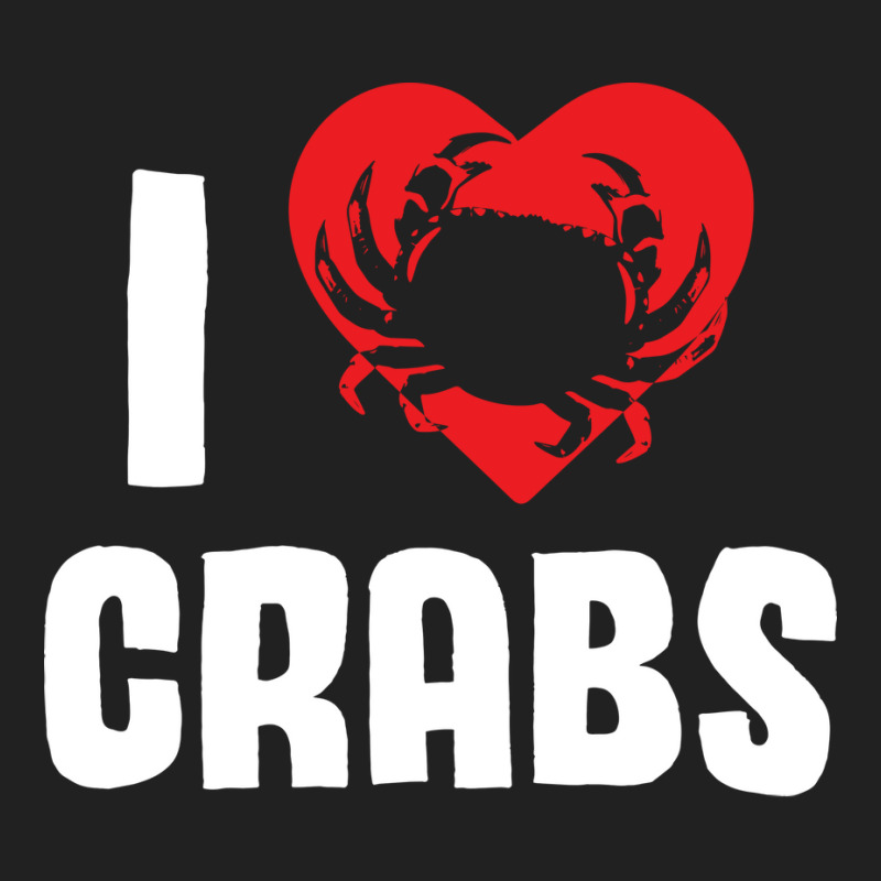 I Love Crabs Heart Crab Crustacean 70s Basic T-shirt | Artistshot