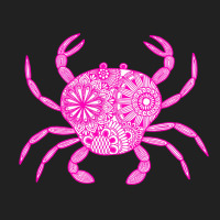 Mandala Crab Pink And White Yellow Basic T-shirt | Artistshot