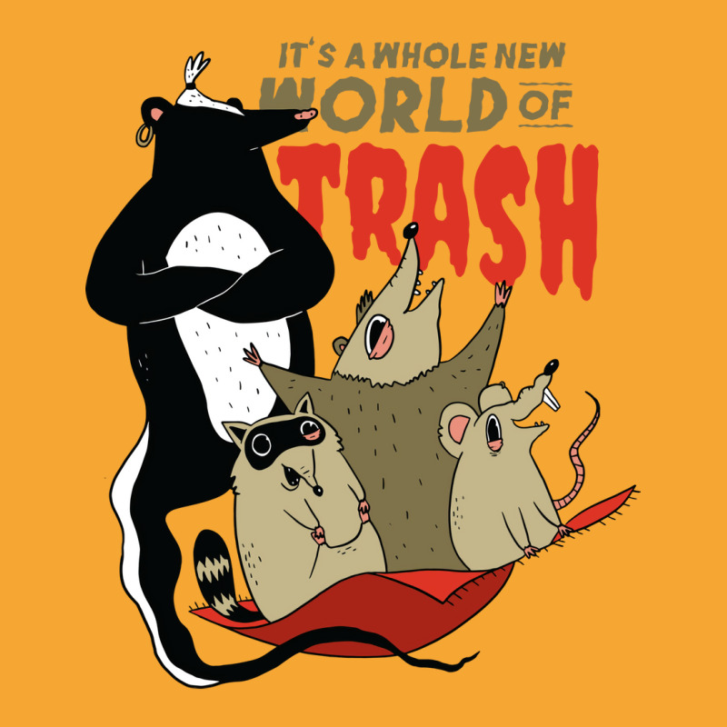 World Of Trash Funny Trash Eating Rodents And A Te Basic T-shirt | Artistshot