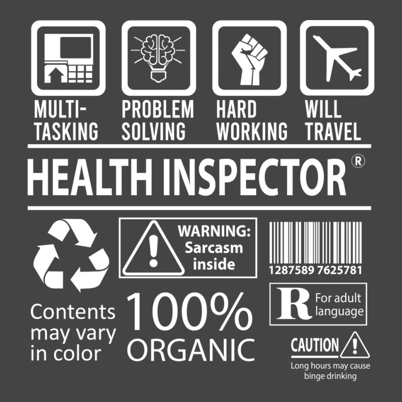 Health Inspector T  Multitasking Certified Job Gif Basic T-shirt by arieanlacotel | Artistshot