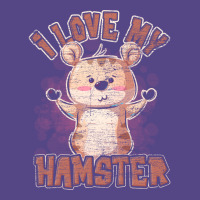 Love Hamster Vintage Girl Basic T-shirt | Artistshot