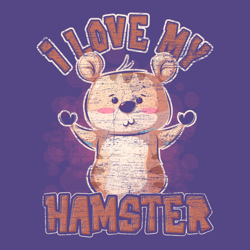 Love Hamster Vintage Girl Basic T-shirt | Artistshot