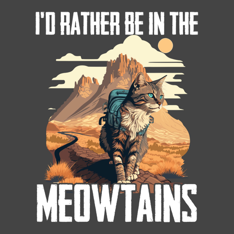 Hiking Hiker Id Rather Be In The Meowtains Basic T-shirt | Artistshot