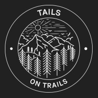 Tails On Trails Hiking Girl Basic T-shirt | Artistshot