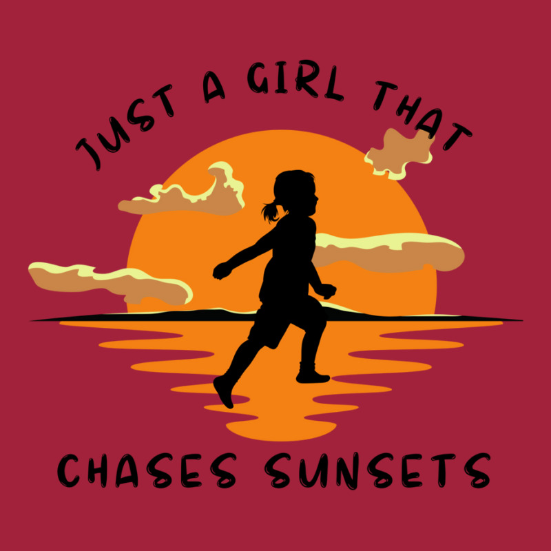 Just A Girl That Chases Sunsets Basic T-shirt by gunadidropea | Artistshot