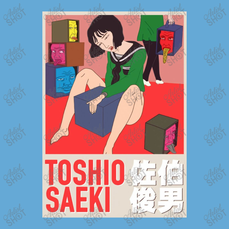 Toshio Saeki Sitting With Box Basic T-shirt | Artistshot