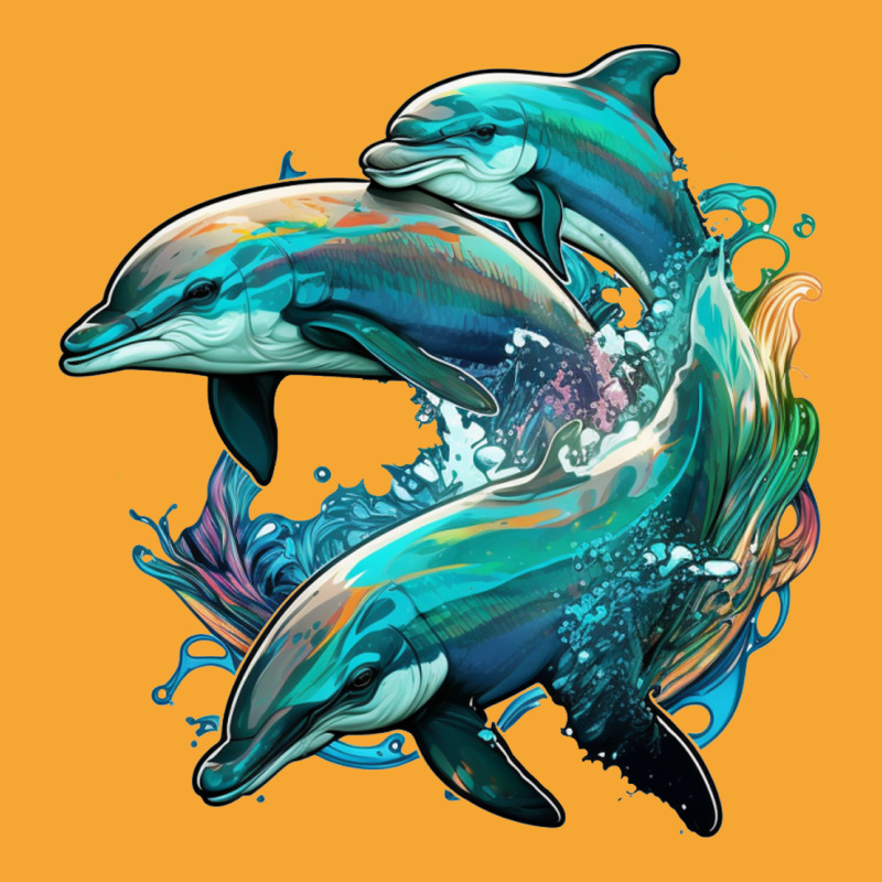 Dolphins Crush Basic T-shirt by ZoritaStrong290 | Artistshot