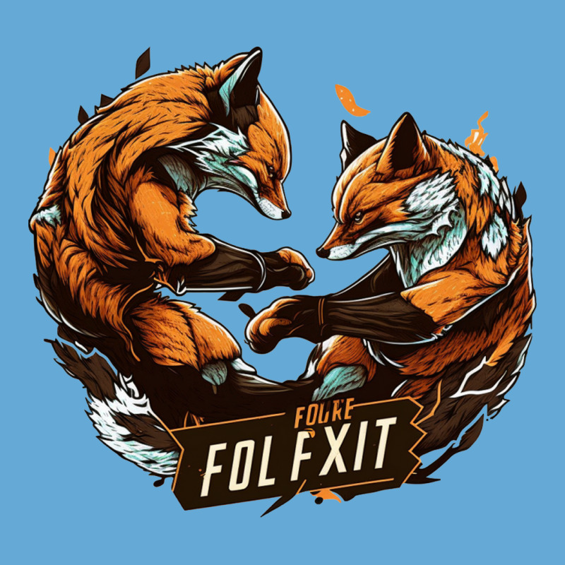 Fox Fight Basic T-shirt by ZoritaStrong290 | Artistshot