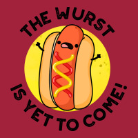 The Wurst Is Yet To Come Funny Hot Dog Pun Humor Basic T-shirt | Artistshot