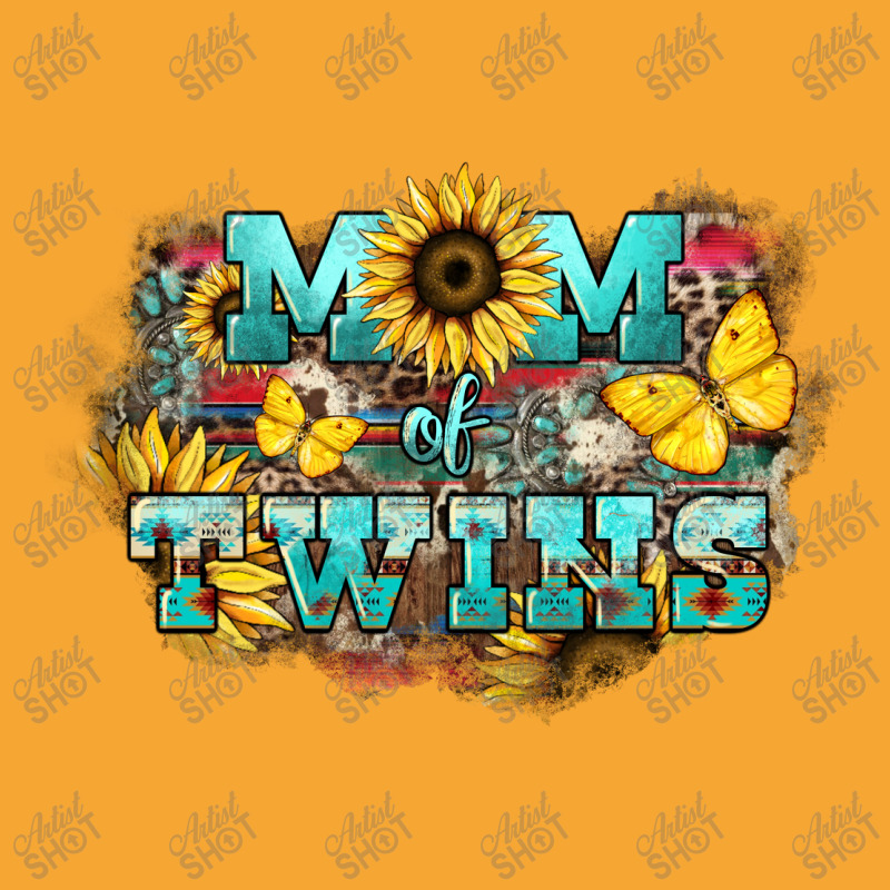 Mom Of Twins Sunflower Mothers Day Basic T-shirt | Artistshot