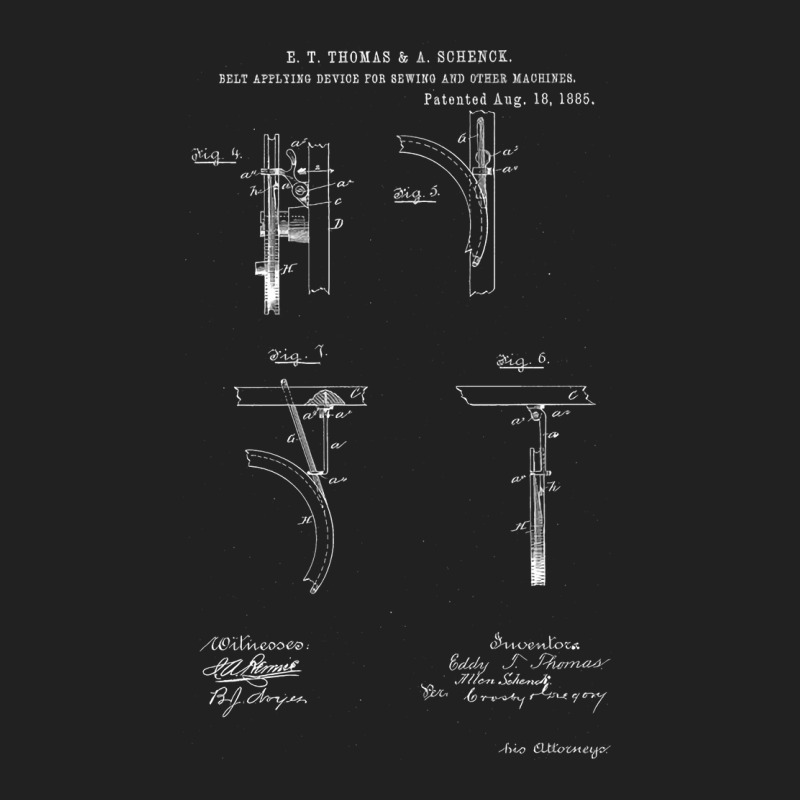 Belt Applying Device For Sewing Machine Vintage Pa Basic T-shirt | Artistshot