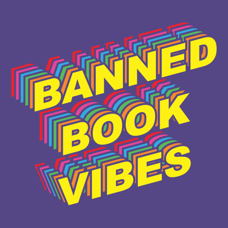 Banned Book Vibes Vintage Rainbow Funny Basic T-shirt by alheklupsm | Artistshot