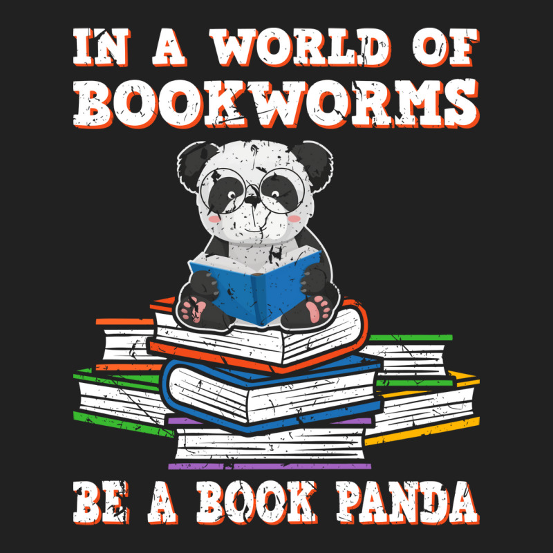 Bookworm Funny Reading Book Panda Reader Stars Basic T-shirt by alheklupsm | Artistshot