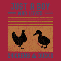 Just A Boy Who Loves Chickens And Ducks Retro Vint Basic T-shirt | Artistshot