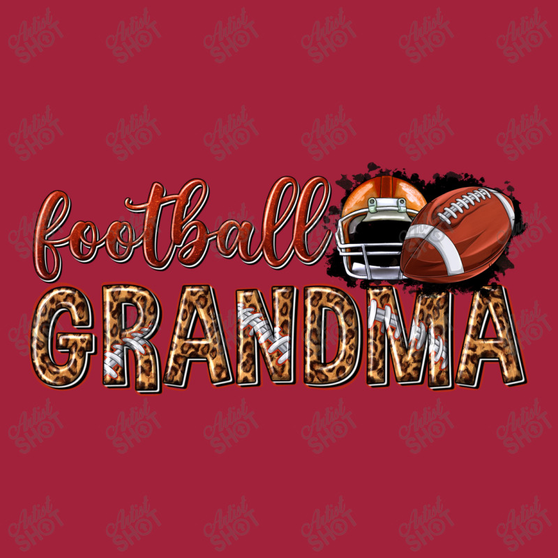 Football Grandma With Leopard Basic T-shirt by enoddigitalart@gmail.com | Artistshot