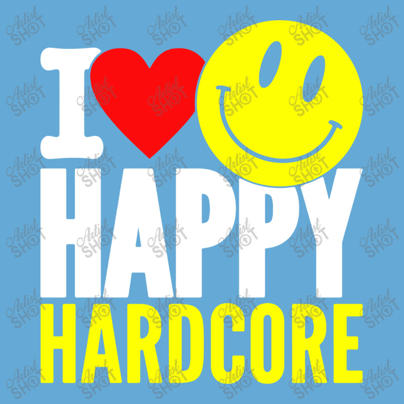 I Love Happy Hardcore Basic T-shirt | Artistshot