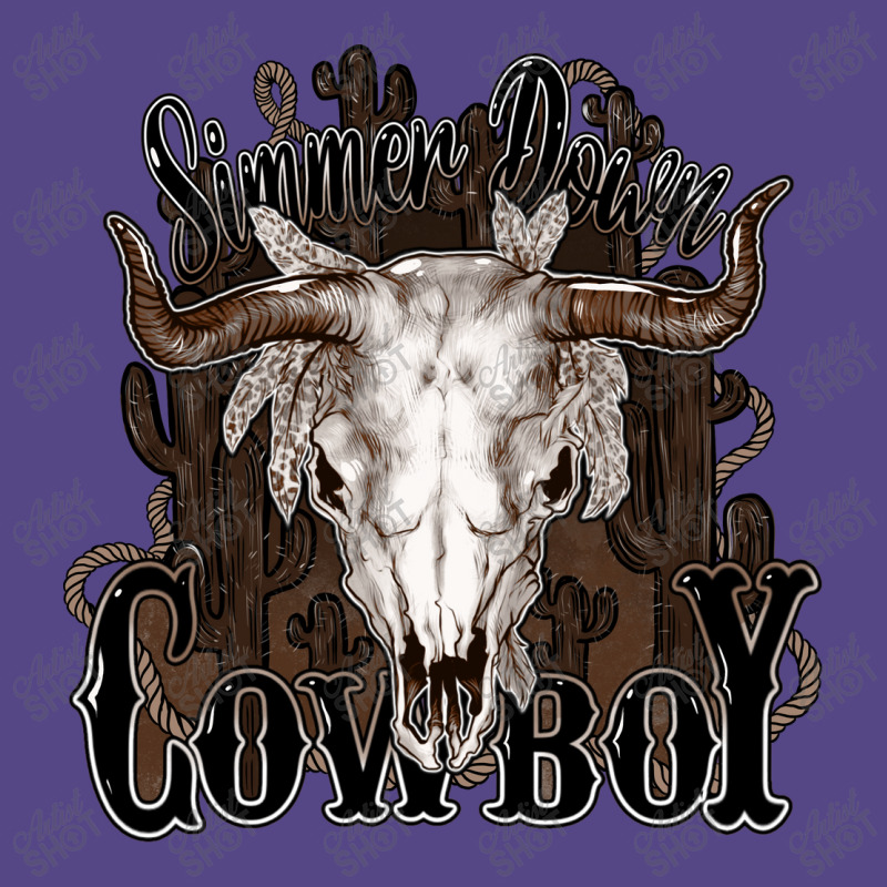 Simmer Down Cowboy Basic T-shirt | Artistshot