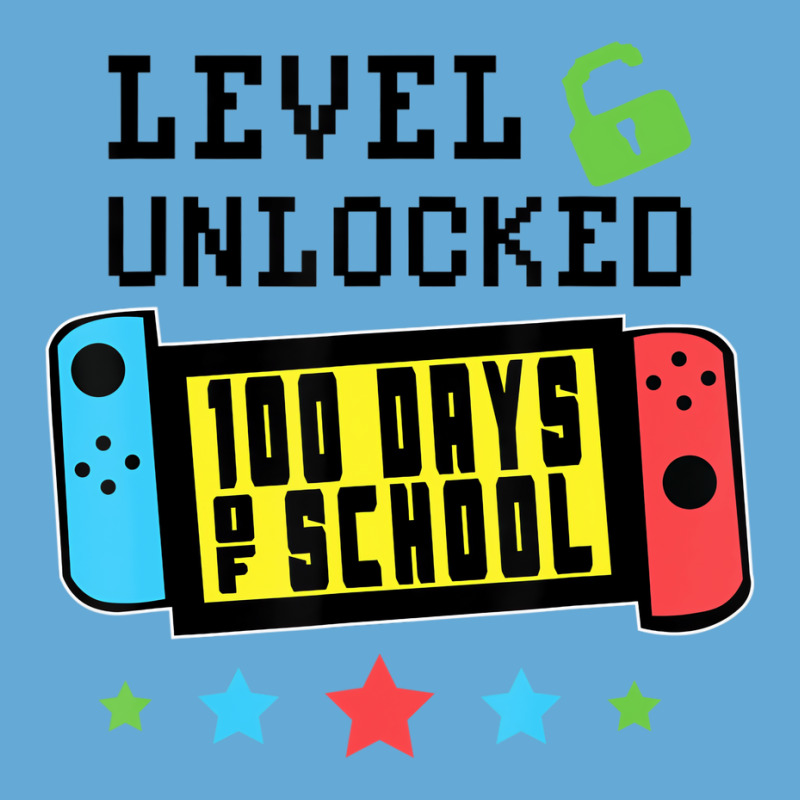 Level Unlocked 100 Days Of School Gamer Graphic Ar Basic Youth T-shirt by krumsiek | Artistshot