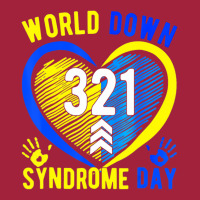 Blue Yellow Heart 21 World Down Syndrome Awareness Basic Youth T-shirt | Artistshot