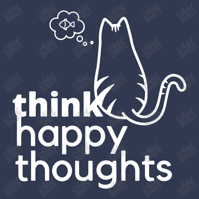 Think Happy Thoughts Cute Cat Basic Youth T-shirt | Artistshot