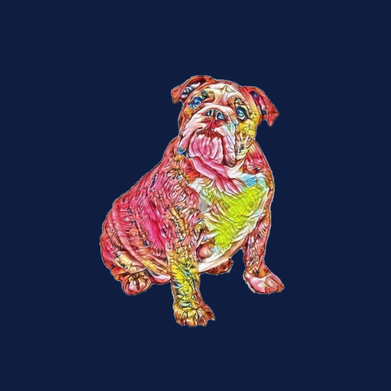 A Cute Bulldog Sitting And Lo Zipper Hoodie | Artistshot